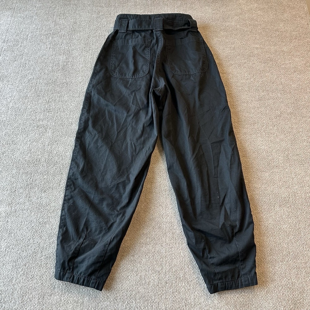 Polo Ralph Lauren Belted Twill Woman's Trousers Black Size‎ 00 - Picture 5 of 9